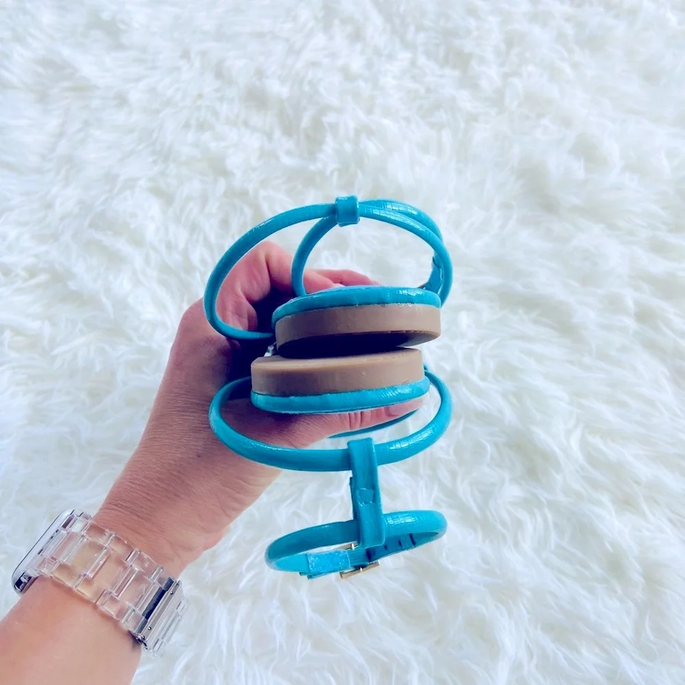 🤍New! Shein Mint Strappy Ankle Flat Sandals